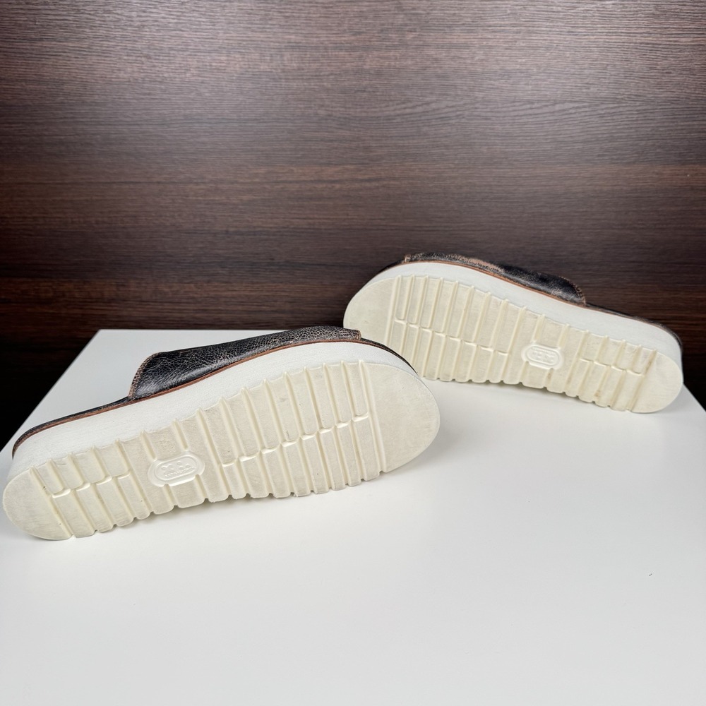 BED|STU Women's FAIRLEE II Platform Leather Slide Sandal Size 11 - Mexico - Picture 14 of 16